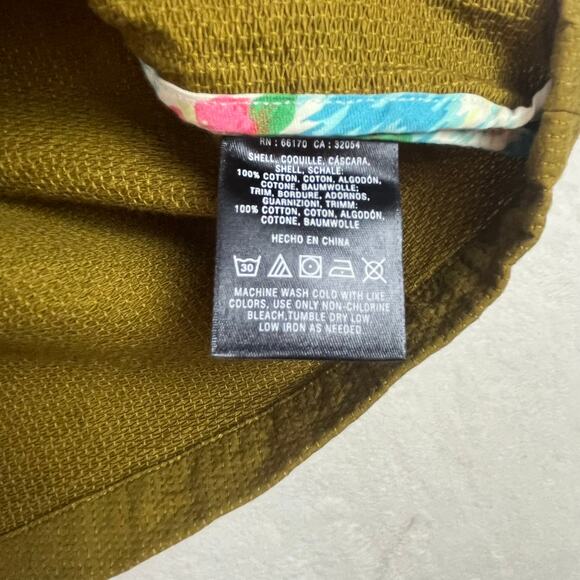 Vanessa Virginia Anthropologie Green Textured Mini Skirt with Pockets, Size 12 - Picture 5 of 11